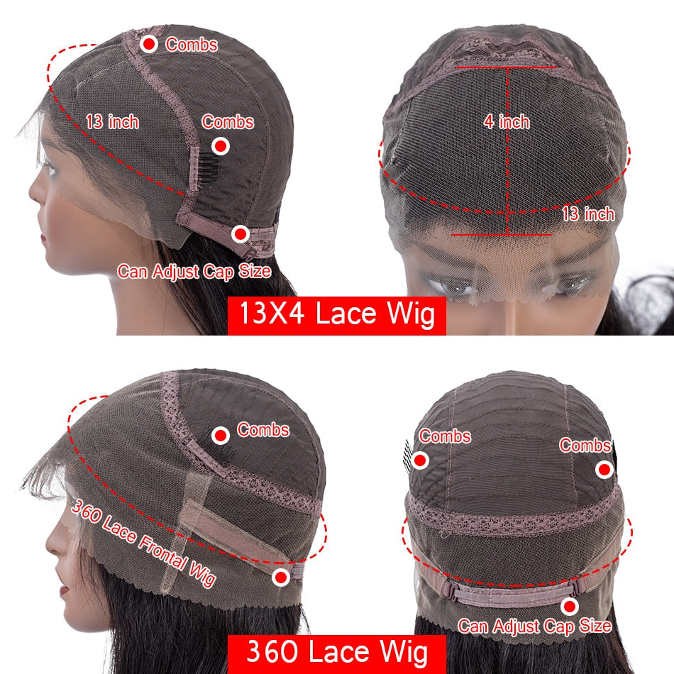 360 Wet N Wavy Brazilian Human Hair Lace Frontal Wig